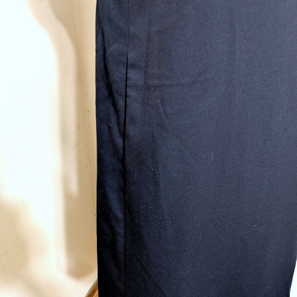 Vintage Navy Blue Shift Pocket Dress SZ L - Picture 2 of 3